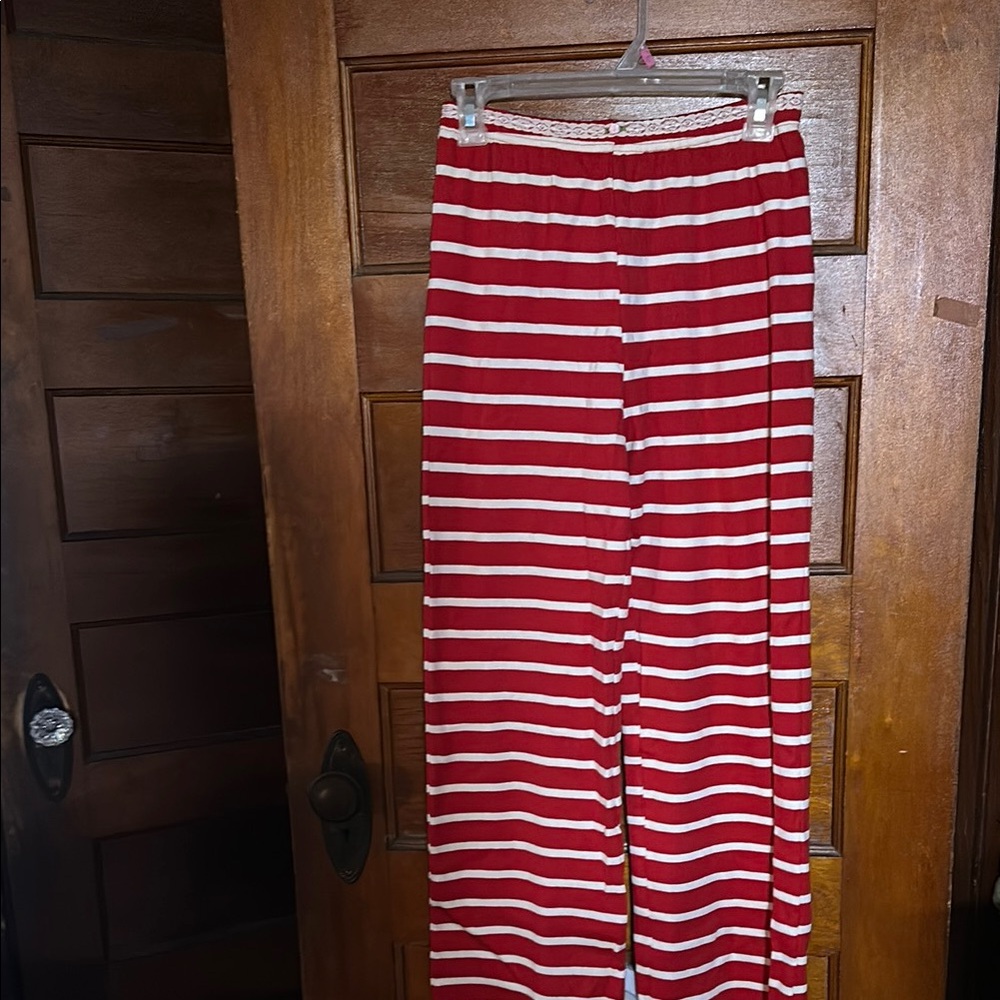 Striped Red Pajama Pants